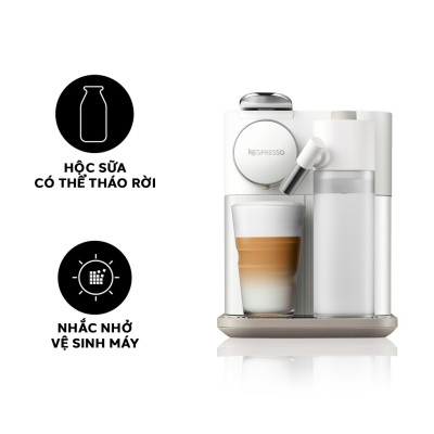 Máy pha cà phê Nespresso Gran Lattissima Trắng - Hàng chính hãng 