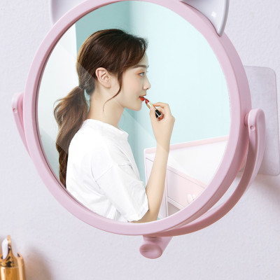 Gương tròn hình thỏ treo tường đường kính 14.5cm ( màu hồng, trắng giao ngẫu nhiên)