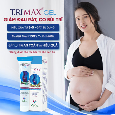 Gel Bôi Trĩ Giúp Co Búi Trĩ, Giảm Sưng Đỏ Và Ngứa Rát Hậu Môn Do Trĩ Trimax Tuýp 20g