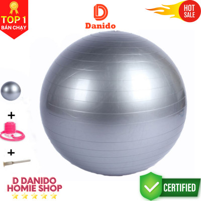 [HÀNG NHẬP KHẨU] Bóng tập Yoga trơn cao cấp 65cm - Bóng Yoga tròn chống nổ - Hàng chính hãng D Danido