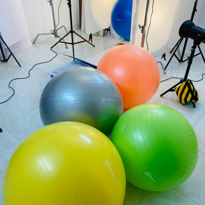 Bóng Tập Yoga - Bóng Tập Thể Hình Glofit GFY001 - Hàng Cao Cấp Chính Hãng (Tặng Kèm Bơm Và Khóa Van Dự Phòng) | Yoga Ball - Gym Ball