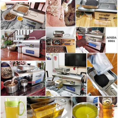 Máy ép dầu thực vật gia đình AOSIDA 888A Thương hiệu Anh Quốc 750W-1000W, ép 3-6kg/giờ - Hàng Nhập Khẩu, Bảo Hành 1 Năm