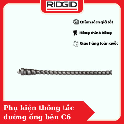 Phụ Kiện Thông Tắc Đường Ống Cáp RIDGID C6 (62260) Được Sử Dụng Cho Dây Cáp Điện Số 1 Tại Mỹ - Hàng Chính Hãng