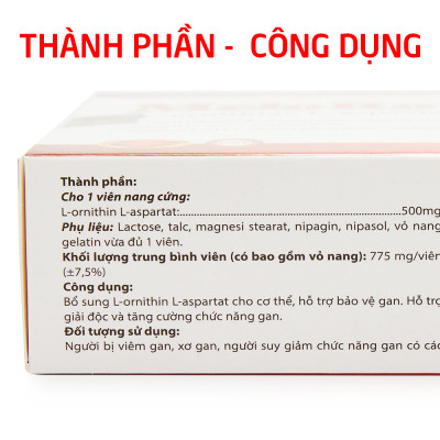 Meloroxtech L-ornithine L-aspartat giảm men gan, xơ gan, gan nhiễm mỡ - 30 viên