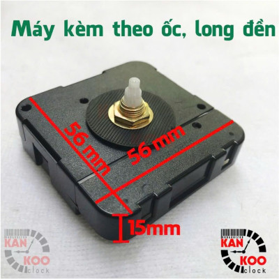 Máy đồng hồ treo tường HR1688-24H độc, lạ -  Máy chạy 1 vòng 24h (không giống các loại máy thông thường 1 vòng chạy 12h)