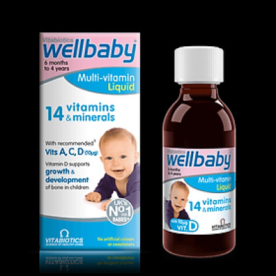 Wellbaby Multi-vitamin dang lỏng, cho trẻ em dưới 4 tháng