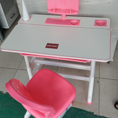 Bộ bàn Juno Sofa học sinh tiểu học chống gù, chống cận, điều chỉnh chiều cao thấp và tặng kèm đèn led
