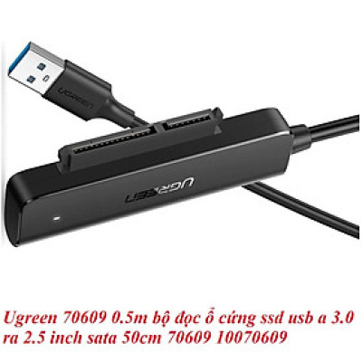 Ugreen UG70609CM321TK 0.5m bộ đọc ổ cứng ssd usb a 3.0 ra 2.5 inch sata 50cm - HÀNG CHÍNH HÃNG
