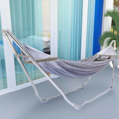 Võng Xếp Inox Qui Phúc – Gọn Nhẹ, Chịu Tải 200Kg, Phù Hợp Cho Gia Đình & Du Lịch