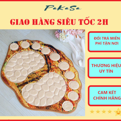 Thảm Chân Massage Hình Bàn Chân Dễ Thương PaKaSa - Hàng Chính Hãng 