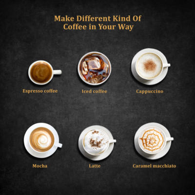 Máy pha cà phê Espresso phiên bản cao cấp thương hiệu BioloMix CM6863 - HÀNG NHẬP KHẨU