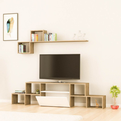 Kệ tivi gỗ công nghiệp cho phòng ngủ SMLIFE Topline