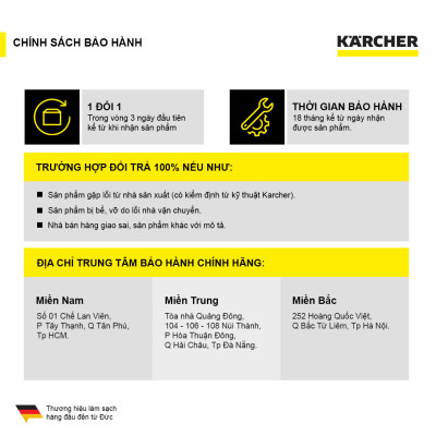Máy Hút Bụi Cầm Tay Karcher VC 4s - Hàng Chính Hãng