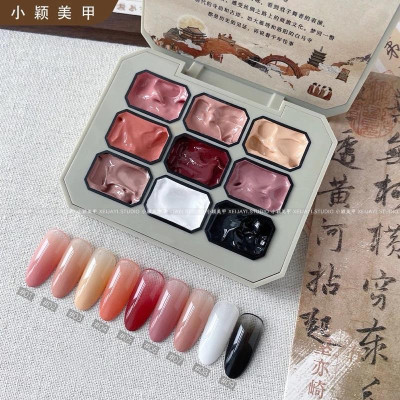 Set Gel Dặm Omber 9 Màu Đậm Đặc 8024 Phong Cách Nhật Bản BIG DREAM Làm Nail Chất Gel Đặc Mướt Màu Dịu Dàng Giấc Mơ Lớn Nữ Women ombre