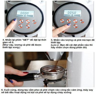 Máy xay hạt cà phê chuyên nghiệp dùng cho quán cà phê L-Beans 900A Công suất: 360W~1/2HP và tốc độ 1.450 vòng/phút với 6 – 9kg/giờ - HÀNG NHẬP KHẨU