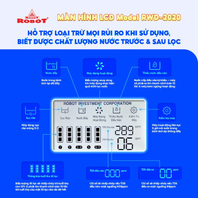 Máy Lọc Nước ROBOT Nóng Nguội Lạnh R.O + UF Grand Pro 539WK-UR - Hàng chính hãng