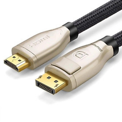 Ugreen UG30118DP107TK 1M Màu Đen Cáp 2 Đầu Displayport V1.2 cao cấp hỗ trợ 4K*2K 60GHz - HÀNG CHÍNH HÃNG