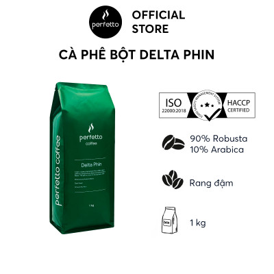 Cà phê bột Perfetto - Delta Phin (1000g)