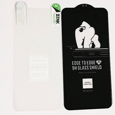 Miếng dán cường lực màn hình cho iPhone Xs Max hiệu Kingkong chuẩn 9H 0.2 mm (Tặng 1 miếng dán cường lực cho Camera và 1 miếng dán mỏng cho lưng sau) 3 trong 1 - Hàng nhập khẩu