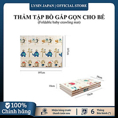 Lysin - thảm tập bò cho bé chống thấm gấp gọn được