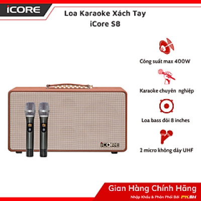 Loa Karaoke Xách Tay iCore S8 - Hàng chính hãng