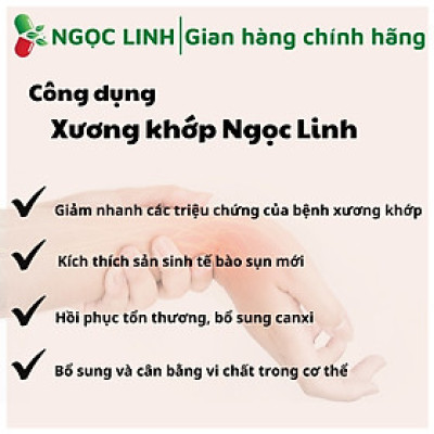 [CHÍNH HÃNG] Viên Xương Khớp Ngọc Linh – Hỗ trợ tăng độ bền và dẻo dai cho khớp