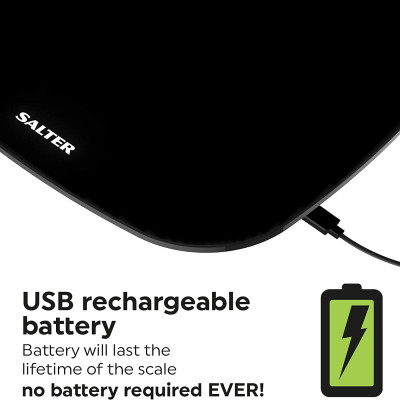 Cân sức khỏe ECO  Homedics dùng pin sạc Salter 9221BK3R	- Hàng chính hãng
