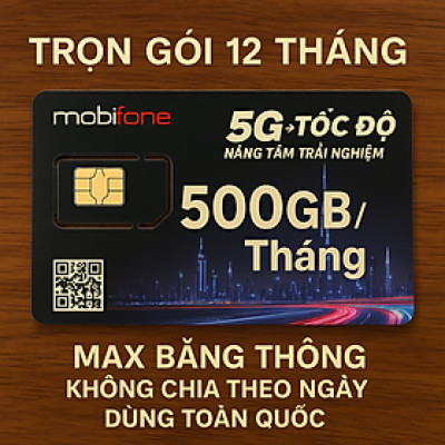 SIM 4G Mobifone MDT150 Tặng Ngay 500GB/Tháng Không Bị Chia Nhỏ Theo Ngày, Không Giới Hạn Thời Gian Sử Dụng - Màu ngẫu nhiên