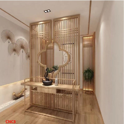 Vách ngăn CNC cho phòng khách, nhà bếp, nhà hàng, spa CNC03 - Nội thất lắp ráp Viendong Adv