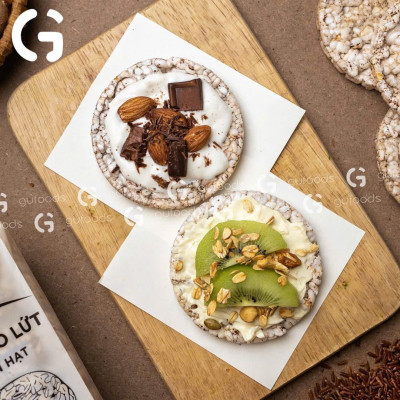[Vị Muối Hồng] - Bánh Gạo Lứt Ăn Kiêng GUfoods 170g - Tập Gym, Giảm Cân, Thực Dưỡng, Eat Clean, Ăn Vặt Healthy, Ăn Chay, Ăn Kiêng, Ăn Vặt, Tốt Cho Sức Khỏe