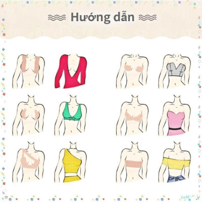 Dán Ti Vải Nâng Ngực Đa Năng Tạo Khe Nâng Ngực Xệ Co Dãn Tốt