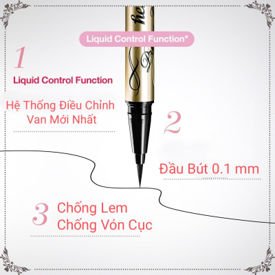 Bút Kẻ Mắt Nước Không Lem Không Trôi Nét Kẻ Siêu Mãnh Màu Nâu Tự Nhiên Kissme Heroine Make Eyeline (0.4 mL)