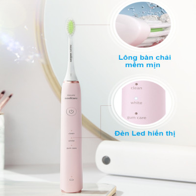 Bàn chải đánh răng điện Philips Sonicare HX2461 Serial 3600 - Tích hợp 3 chế độ - HÀNG NHẬP KHẨU