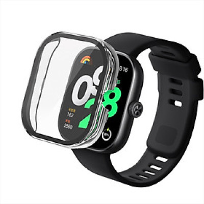 Ốp lưng mặt đồng hồ PC cứng có tích hợp kính cường lực bảo vệ đồng hồ thông minh Redmi Watch 4 - Hàng chính hãng