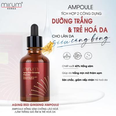 Tinh chất hồng sâm chống lão hóa, làm trắng, giữ ẩm Mirum 50ml