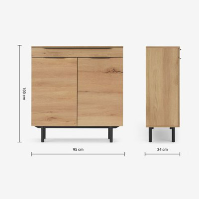 Tủ giày gỗ sồi OAKCTTG47 Tundo 95 x 34 x 100 cm