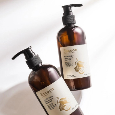 Gel tắm bí đao Cocoon 310ml giúp da sạch mịn màng và giảm mụn lưng thuần chay
