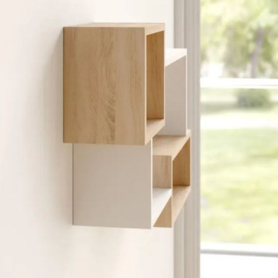 Kệ Sách Treo Tường Hình Chữ Nhật Lớn Juno Sofa CTKT171 KT 80 x 95cm x 20cm