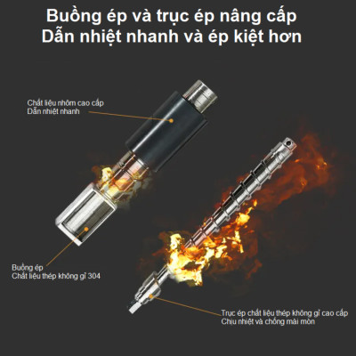 Máy ép dầu thực vật nóng và lạnh thương hiệu Anh Quốc cao cấp Aosida WF-ZN168 - Công suất 1800W - Hàng Chính Hãng