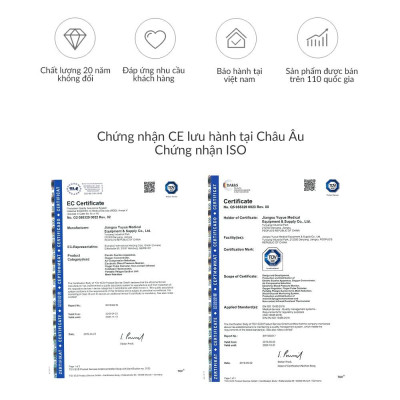 Bộ test 50 kim + 50 que thử đường huyết YUWELL dùng cho máy đo đường huyết Yuwell Accusure 710 chính hãng