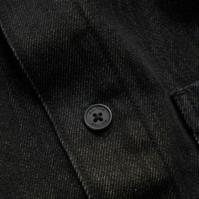 Áo sơ mi denim nam nhãn trang trí loose - RT 10S25DSH003 | ROUTINE CÀ MAU