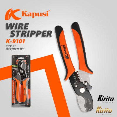Kìm cắt cáp và tuốt dây điện KAPUSI JAPAN k9101