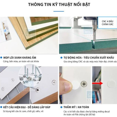 Kệ Gỗ Trang Trí Treo Tường Sáng Tạo Juno Sofa CTKT506 KT 120 x 30 x 16.7cm