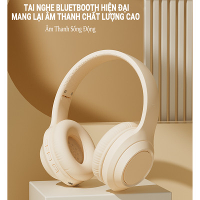 Tai Nghe Bluetooth Chụp Tai , Headphone Không Dây Bluetooth Có Mic Đàm Thoại Tiện Lợi, Có Thể Gấp Gọn , Pin Cực Khỏe Bluetooth 5.3 Cao Cấp Besti - Hàng Chính Hãng