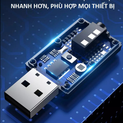 Thiết bị thu phát âm thanh Usb bluetooth 5.0 đa chức năng jack cắm 3.5mm cho loa, Tivi, máy tính, laptop, xe ô tô tặng kèm que chọc sim, Hàng Chính Hãng