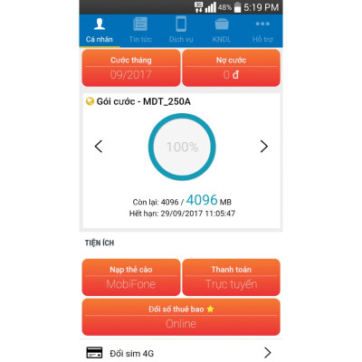 SIM 4G Mobifone MDT250A Trọn Gói 1 Năm Không Cần Nạp Tiền - Hàng chính hãng - Mẫu ngẫu nhiên