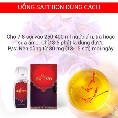 Quà Tặng Nhụy Hoa Nghệ Tây Saffron Salam Set 3Gram Tặng Mật ong Saffron cao cấp 450ml + Bình giữ nhiệt hiển thị nhiệt độ