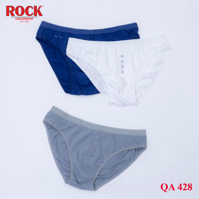 Quần lót nam cao cấp cotton ROCK QA428 thấm hút tốt thoáng mát, thun nhỏ không cấn bụng,cá tính
