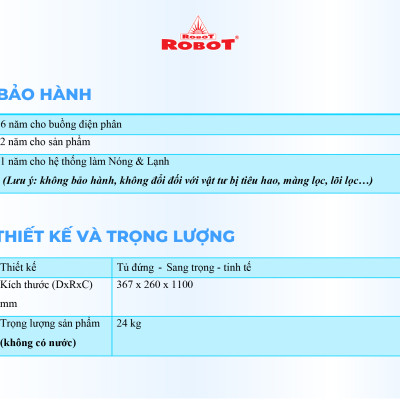 Máy Lọc Nước Điện Giải Ion Kiềm ROBOT IonKing 1113 Chế Độ Nóng Nguội Lạnh - Hàng Chính Hãng