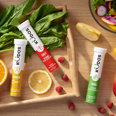 Combo Thực phẩm bảo vệ sức khỏe KUDOS KIDS + Viên Sủi KUDOS BONE + Viên Sủi KUDOS DAILY (20 viên/tuýp)